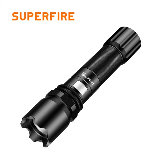 مصباح يدوي LED تكتيكي SUPERFIRE A10 لومن مع ستروب