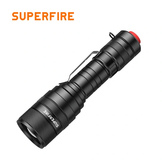 مصباح يدوي تكتيكي SUPERFIRE F5 لومن قابل للتكبير