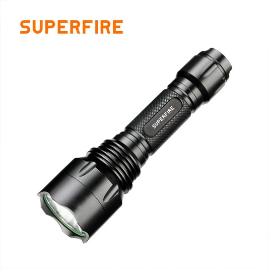 مصباح يدوي تكتيكي ببطارية SUPERFIRE T10 ولومينز