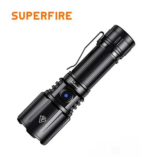 SUPERFIRE ، ولومينز zooomable عالية الطاقة USB أنواع مصباح يدوي قابلة لإعادة الشحن