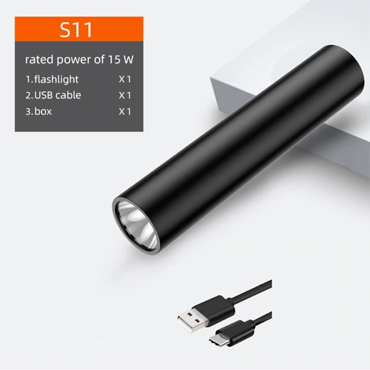 مصباح يدوي USB صغير قابل لإعادة الشحن SUPERFIRE
