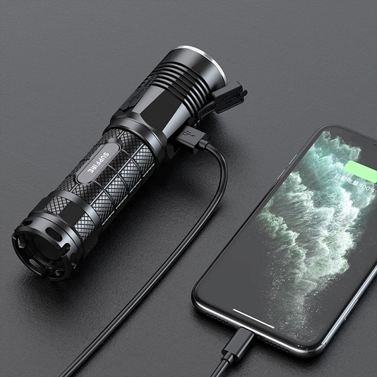 SUPERFIRE ، P50 ، لومن ، مصباح يدوي LED مخصص