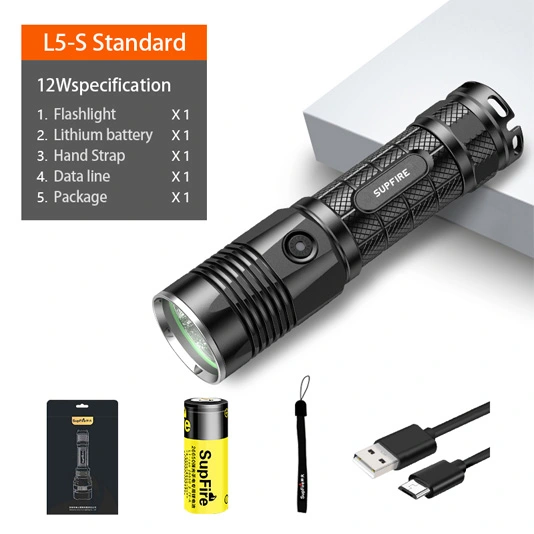 SUPERFIRE ، P50 ، لومن ، مصباح يدوي LED مخصص
