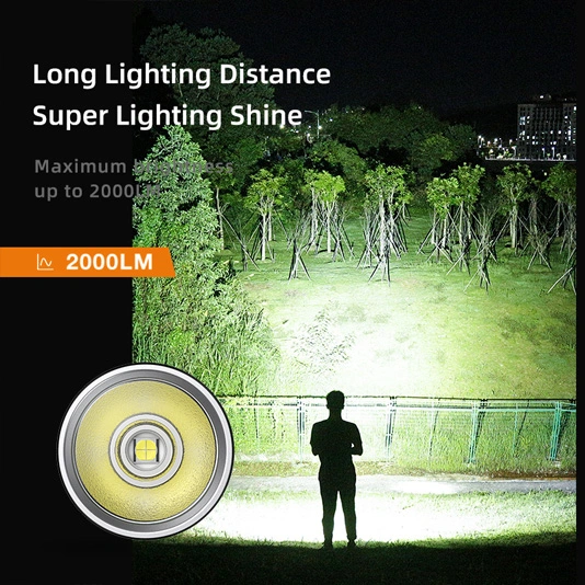 مصباح يدوي SUPERFIRE D18 عالي الإخراج