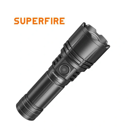 مصباح يدوي SUPERFIRE Y20 شمعة عالي الطاقة طويل المدى قابل لإعادة الشحن
