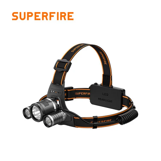 مصابيح أمامية SUPERFIRE HL33 شمعة قابلة لإعادة الشحن