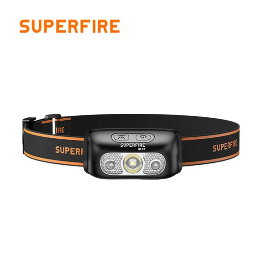 مصابيح أمامية ليد SUPERFIRE HL05 Series Lumens قابلة لإعادة الشحن