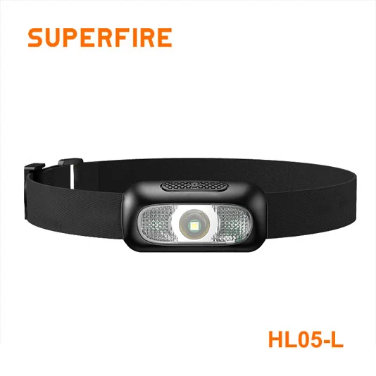 مصابيح أمامية ليد SUPERFIRE HL05 Series Lumens قابلة لإعادة الشحن