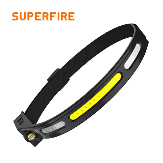 مصباح أمامي ليد SUPERFIRE HL76 قابل للشحن