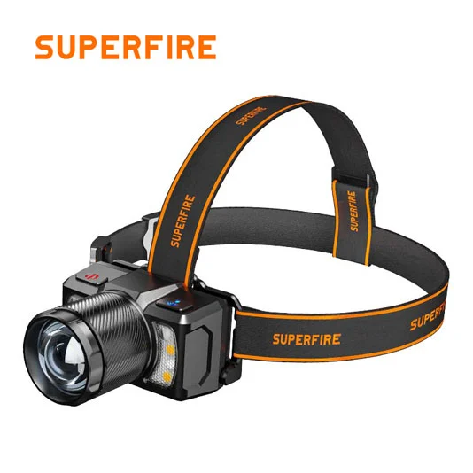 مصباح أمامي فائق السطوع قابل لإعادة الشحن HL25 SUPERFIRE