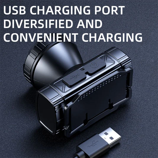 SUPERFIRE HL96 USB شحن مصباح أمامي طويل المدى