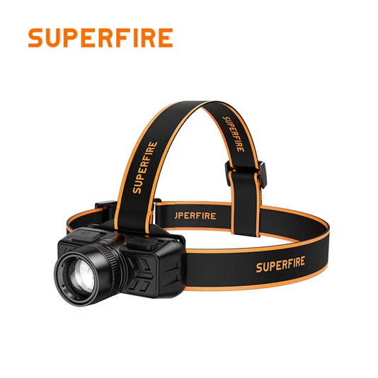 SUPERFIRE HL50 تشغيل كشافات قابلة للتكبير