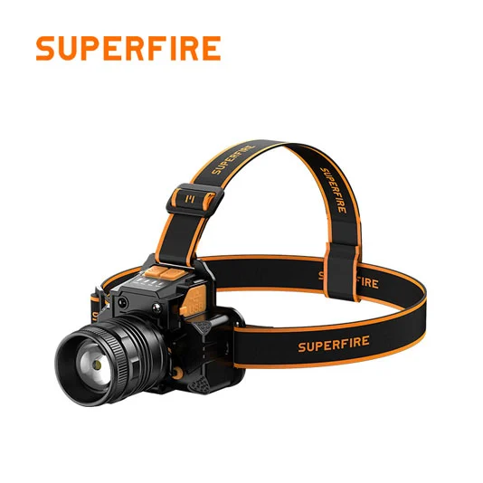 مصباح أمامي تكبير قابل لإعادة الشحن HL58 SUPERFIRE
