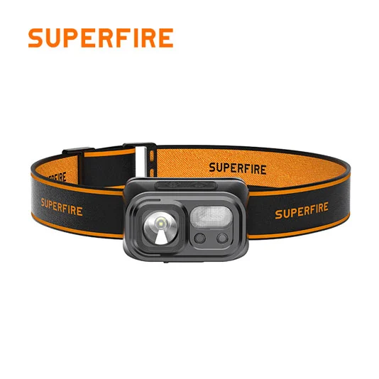 مصباح أمامي بمستشعر ليد قابل لإعادة الشحن USB HL23/من SUPERFIRE
