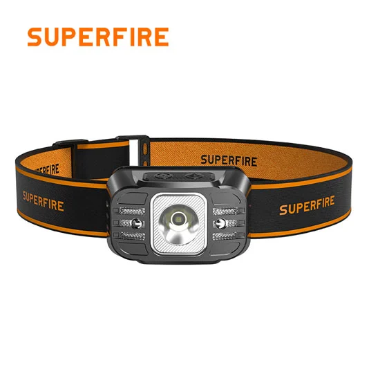 SUPERFIRE HL75 سلسلة استشعار الحركة رئيس الشعلة