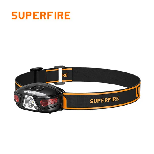 SUPERFIRE HL63 مصباح أمامي قابل لإعادة الشحن