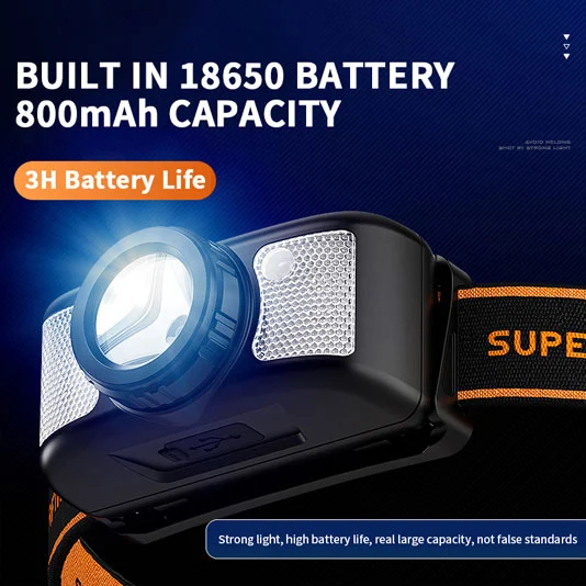 مصابيح أمامية بمستشعر شحن SUPERFIRE من النوع c