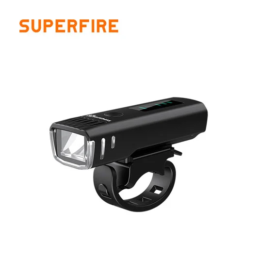SUPERFIRE BL10 مصباح أمامي للدراجة قابل لإعادة الشحن