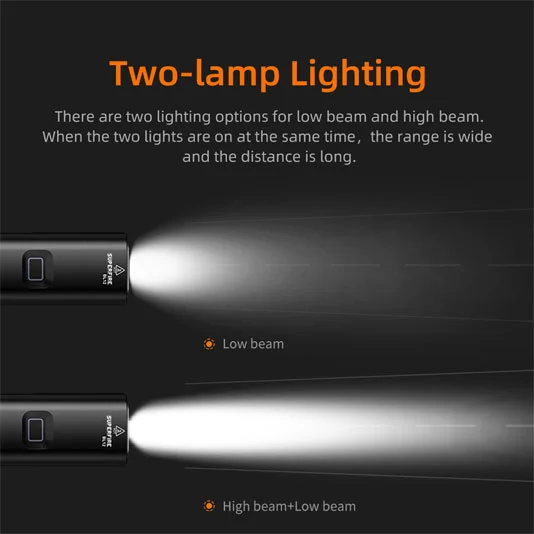 مصباح أمامي LED للدراجة SUPERFIRE BL12
