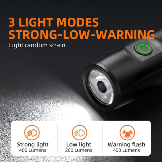 SUPERFIRE BL14 مصباح أمامي للدراجة قابل لإعادة الشحن