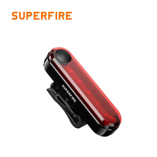 مصباح خلفي للدراجة SUPERFIRE BTL01 قابل لإعادة الشحن