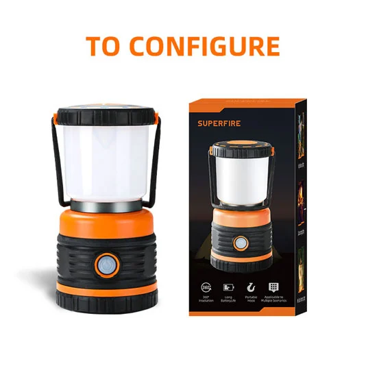SUPERFIRE T39 ضوء التخييم وقت التشغيل الطويل