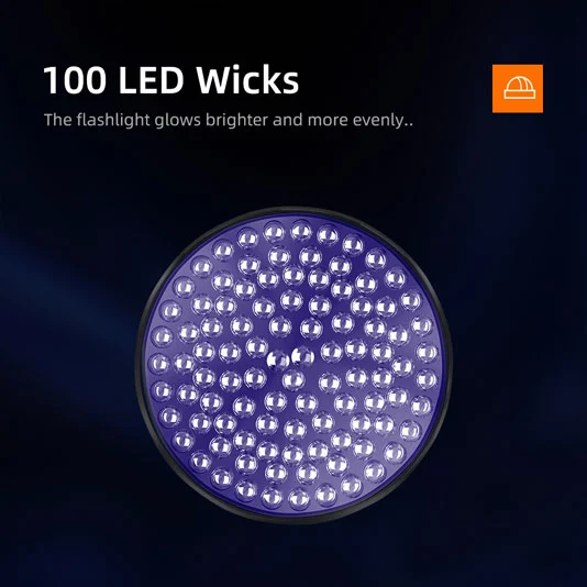 مصباح الأشعة فوق البنفسجية SUPERFIRE UV06 395nm ضوء أسود