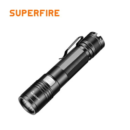SUPERFIRE A5 395 نانومتر صغير مقاوم للماء محمول باليد أسود ضوء الشعلة فوق البنفسجية