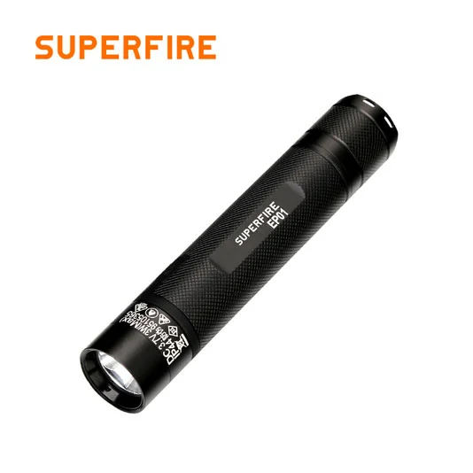 مصباح يدوي SUPERFIRE EP01 صغير آمن في جوهره قابل لإعادة الشحن ومثبت للانفجار