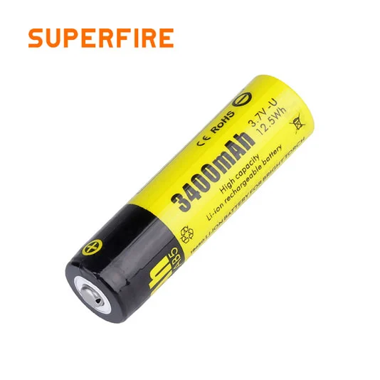 بطارية ليثيوم SUPERFIRE AB5 قابلة لإعادة الشحن