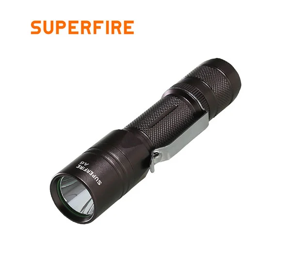 مصباح يدوي تكتيكي SUPERFIRE A6 لومن قابل لإعادة الشحن يستخدم رجال الشرطة