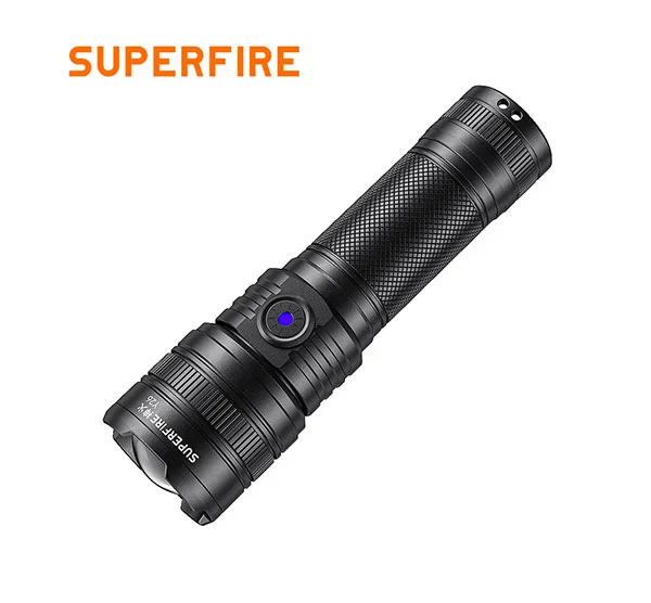 مصباح يدوي SUPERFIRE Y26 شمعة تلسكوبي التركيز Zoomable