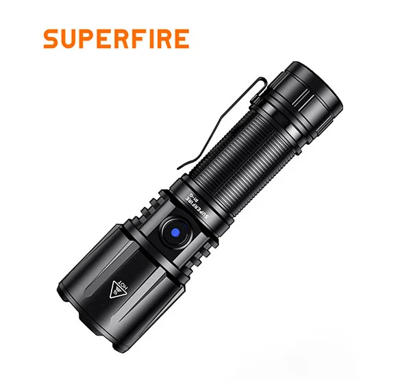 SUPERFIRE ، ولومينز zooomable عالية الطاقة USB أنواع مصباح يدوي قابلة لإعادة الشحن