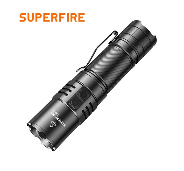 مصباح يدوي عين النسر SUPERFIRE IP43 مقاوم للماء Zoomable