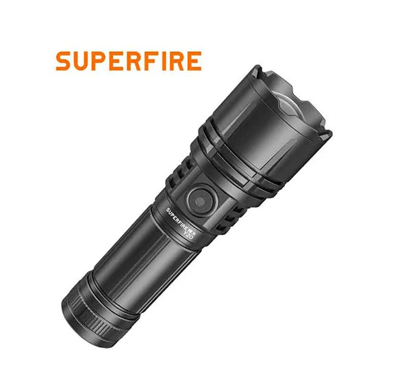 مصباح يدوي SUPERFIRE Y20 شمعة عالي الطاقة طويل المدى قابل لإعادة الشحن