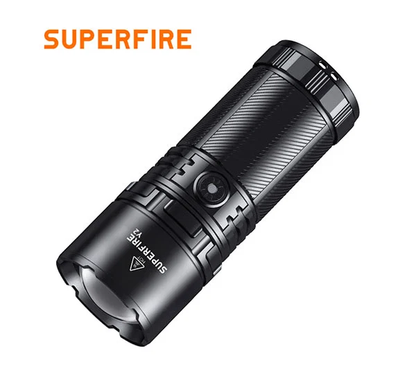 مصباح يدوي SUPERFIRE Y2 شمعة عالي الطاقة قابل لإعادة الشحن لمسافات طويلة