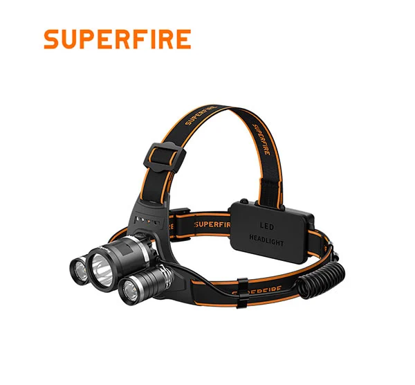 مصابيح أمامية SUPERFIRE HL33 شمعة قابلة لإعادة الشحن