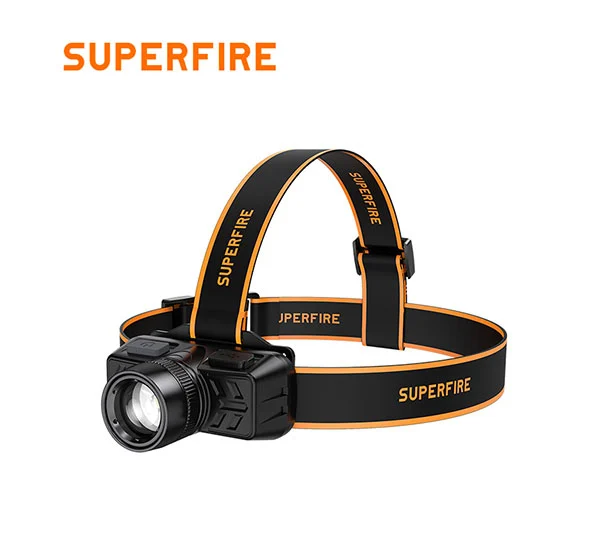 SUPERFIRE HL50 تشغيل كشافات قابلة للتكبير