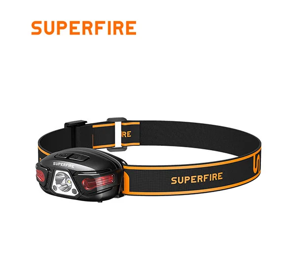 SUPERFIRE HL63 مصباح أمامي قابل لإعادة الشحن