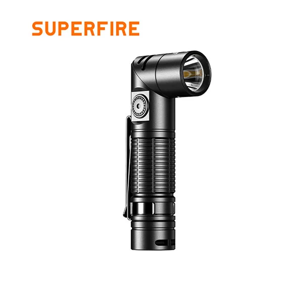 مصباح يدوي SUPERFIRE المغناطيسي القابل لإعادة الشحن