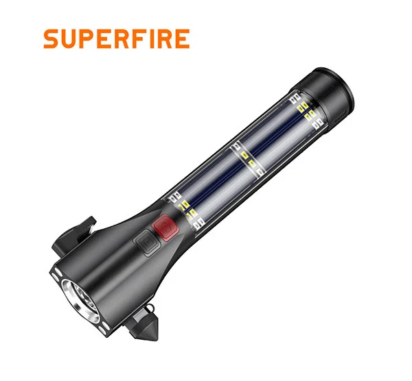 مصابيح شمسية متعددة الوظائف قابلة لإعادة الشحن SUPERFIRE D30
