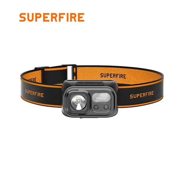 مصباح أمامي بمستشعر ليد قابل لإعادة الشحن USB HL23/من SUPERFIRE