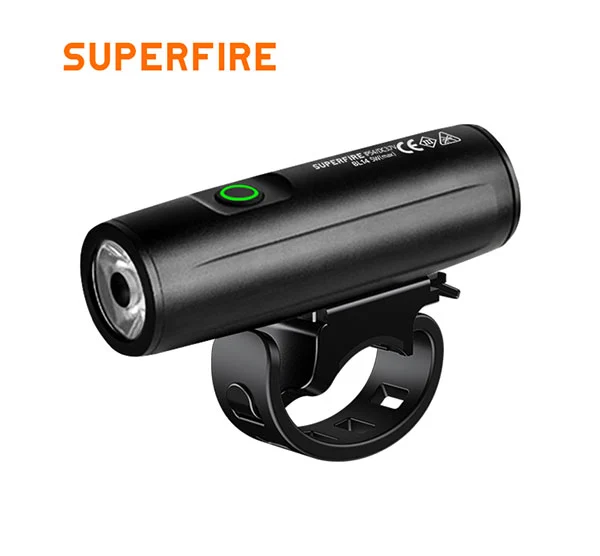 SUPERFIRE BL14 مصباح أمامي للدراجة قابل لإعادة الشحن