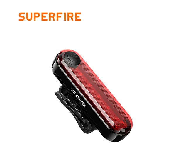مصباح خلفي للدراجة SUPERFIRE BTL01 قابل لإعادة الشحن