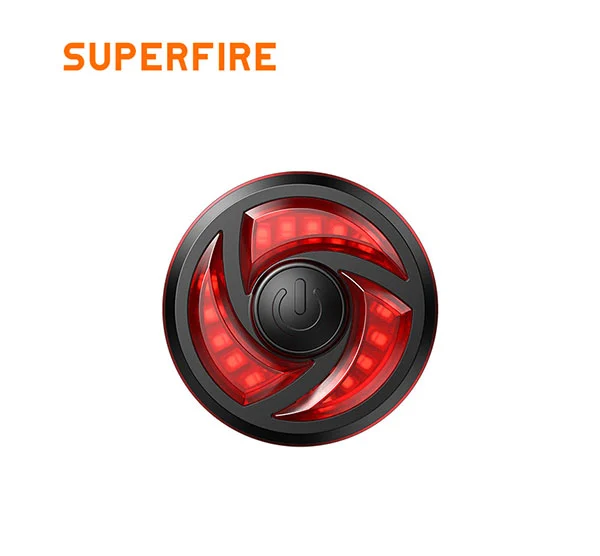 SUPERFIRE BTL02 للماء ضوء الذيل الدراجة الذكية
