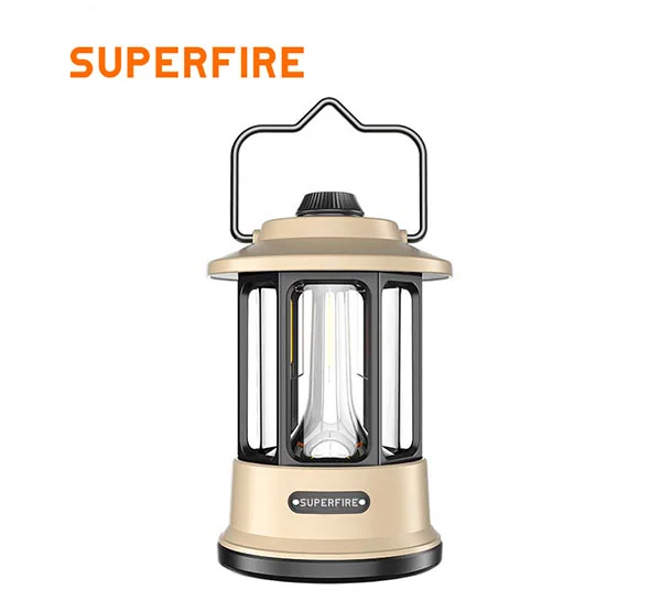 SUPERFIRE T35 فانوس ليد للطوارئ قابل لإعادة الشحن لانقطاع التيار الكهربائي