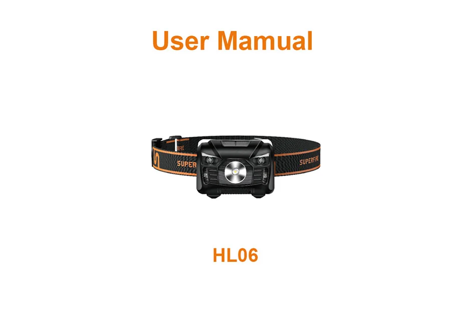 مصباح استشعار أمامي HL06 دليل المستخدم