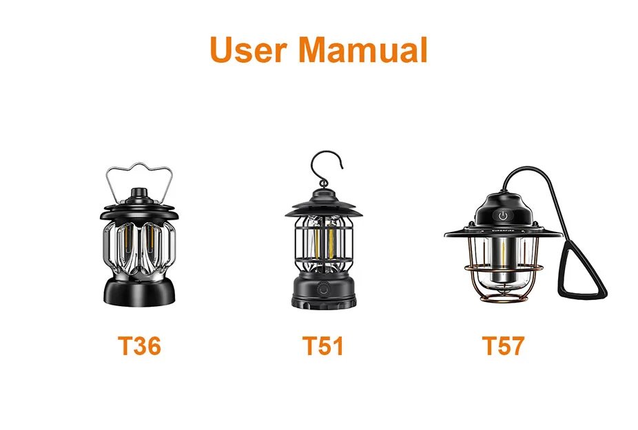 T36 T51 T57 أضواء التخييم