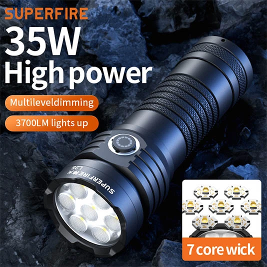 مصباح يدوي SUPERFIRE L25 عالي اللومين