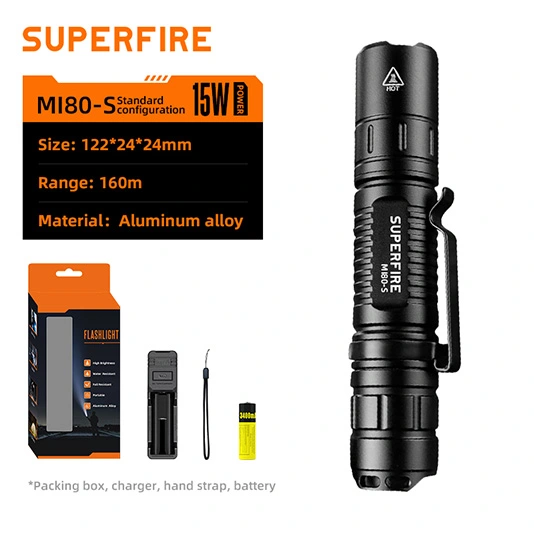مصباح يدوي SUPERFIRE MI80/، مصباح يدوي صغير
